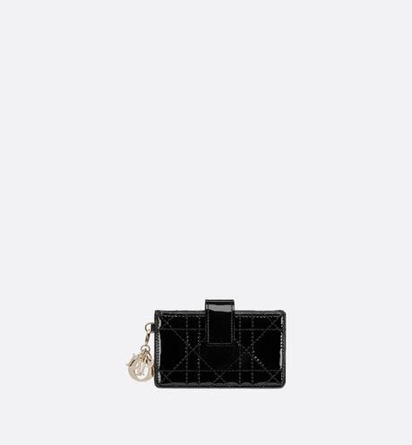 lady dior gusseted card holder|dior caro detachable card holder.